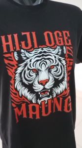 Kaos Orang Sunda - Hiji Oge Maung (Desain Merah) & Kaos Desain Putih