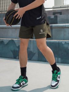 American Style Basketball Shorts Mens Summer Running Fitness Sports Pants Loose Breathable Quick Dry Polyester Fiber