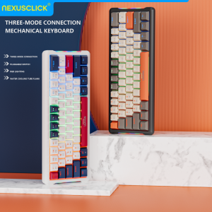 NexusClick 60% Wired Gaming Mechanical KeyboardRGB Backlit Mini Layout English Russian bilingual for Gamer Typing Travel Design