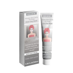 Eelhoe Volcanic Mud Cleaning Mud Film Volcanic Mud Cleaning Mask For Face Skincare Mud Mask Moisturizing Face Skin Care Black Pearl Mud Mask Oil-Control Cleansing Remove Blackhead Whitening Moisturizing Face Skin Care