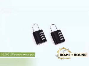 HOME+HOUND SHOP Combination Padlocks 4 Digit Resettable Outdoor Waterproof Padlock with Keys Combination Lock for School Sports or Gym Employee Locker Fence Gate