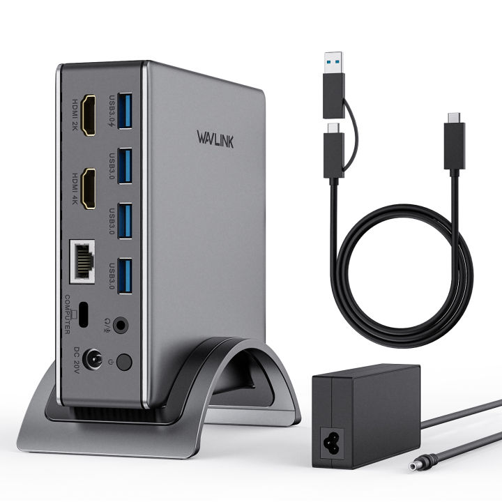 Wavlink 10 In Universal Usb Docking Station Dual Hdmi