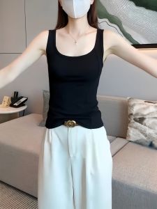 QIAOCHENXIAN | Spaghetti Strap Camisole for Large Sizes Breathable Cotton No Sleeves Flattering