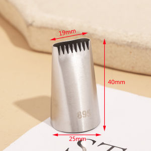 2B# Single-Sided Serrated Flower Tip Woven Wire Mesh Flower Basket Decorating Nozzle Fence Fence Shape Cream Cake Baking Tools