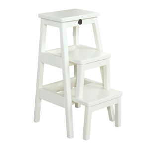 Foldable Bar Stool Ladder Wood