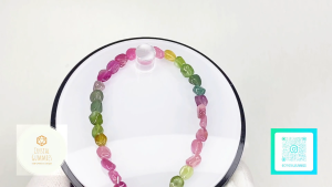 SG LOCAL - Authentic Fluorescent Color Tourmaline Bracelet 荧光色标碧玺手串