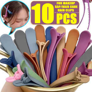 10pcs màu kẹo mỏ vịt Kẹp Tóc Chuyên Nghiệp Làm tóc Salon kẹp tóc trang điểm cho phụ nữ cô gái trang điểm spa chăm sóc tóc hairgrip dụng cụ tạo kiểu coiffure