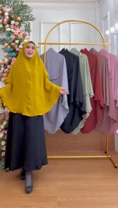 BISA COD Hijab Syari Non Pet Kode Piko Melingkar Uk 3-XL Bahan Kringkel Premium By Ory AjeZas Collec