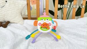 VOGO Baby Bottle Lala Fun Toy Press Grasp Exercise Early education Baby Teethers Soft Rubber Toys