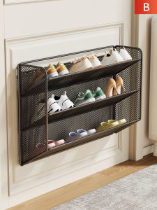 MENGBINFEN | Hanging Space-Saving Narrow Shoe Rack No-Drill Door Back