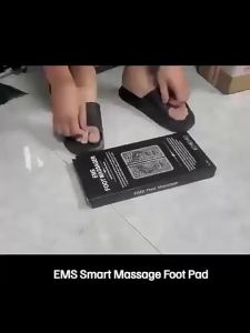 EMS Foot Massager 19 Level Intensity Portable Pain Relief Pad Rechargeable Muscle Stimulator 9 Mode Easy Remote Control
