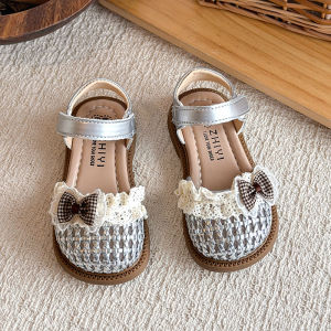 Summer Girls Princess Sandals Woven Enclosed Soft Sole