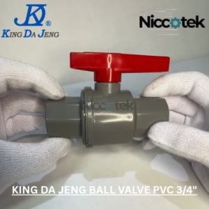 Ball Valve PVC PVCBV 3/4 in KDJ Stop Kran Keran King Da Jeng Sambungan Polos