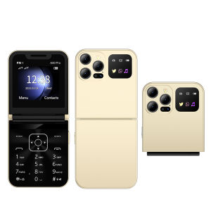 SERVO | SERVO A50 PRO Foldable Mobile Phone Dual SIM Standby Call Recording Speed Dial Blacklist FM Radio 2G GSM Button Flip Cellphones