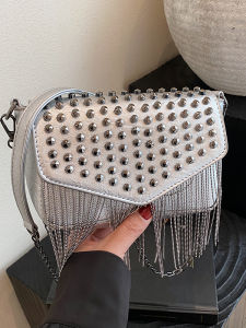 Túi Đeo Chéo Nữ Thời Trang 2025 Túi Đeo Vai Đơn Dây Xích Tua Rua Chất Lượng Nhỏ Túi Điện Thoại Di Động Đa Năng Túi Đeo Chéo Thường Ngày