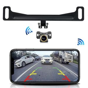 Camera Lùi Ô Tô Không Dây WiFi HD 5G Camera Quan Sát Phía Sau/trước Gắn Biển Số Xe Tương Thích Với iPhone iPad Điện Thoại Thông Minh Android