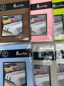 Single Fitted Bedsheet 2in1 Set Plain Colour Cotton Cadar Asrama Cadar Bujang Hostel