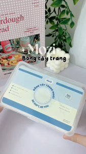 Bông tẩy trang tròn Mozi 120 miếng/hộp | Bông tự nhiên không xơ da nhạy cảm