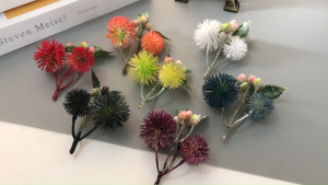 1ชิ้นกำแพงดอกไม้ดอกไม้ประดิษฐ์ช่อดอกไม้งานแต่งงานที่บ้านดอกไม้ประดิษฐ์ DIY ของตกแต่งของขวัญงานฝีมือทำมือดอกไม้เทียมช่อดอกไม้