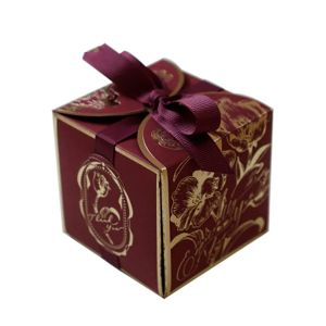Hoa Tulip Họa Tiết Hoa Kẹo Hộp Quà Tặng Bìa Cứng Nhỏ Đám Cưới Sinh Nhật Cho Bé Đảng Trang Trí Hộp Đóng Gói Bộ 10