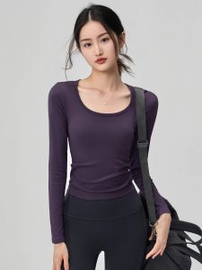 Breathable Support Padded Yoga Sportswear Autumn Long Sleeve Shirt