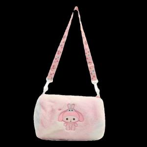 Cute Plush Crossbody Bag for Girls Cartoon Meileti Autumn Winter Handbag Childrens Toy Shoulder Bag Soft Fabric Purse