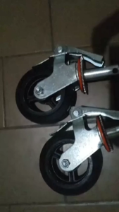Heavy Duty Scaffolding Caster Wheel With Lock Rubber Caster Wheels For Scaffolding 6inch 8inch
