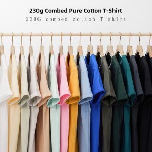 Heavyweight Pure Cotton Mens T-Shirt Short Sleeve Loose Fit round Neck Knitted Top in Simple White for Students And Youth