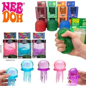 NeeDoh Squishies & Dr Pepper X Mini Candy NeeDoh Gumdrop Soft Squishy Sensory Fidget Toy Stress Relief Squeeze Ball Blind Box