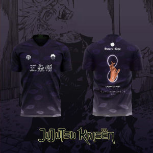 Bandai | 2026 Bandai Jujutsu Kaisen Anime SATORU GOJO 3D Print Football Jersey for Mens Tshirt Summer Sports Casual Tees Kids/Adult Y2k