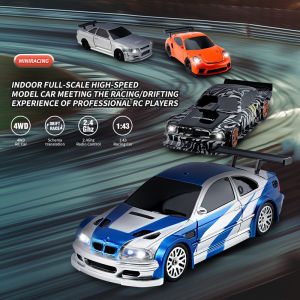 Upgraded Gyro 1/43 RC Drifting Car Racing RTR 4WD High Speed Radio Control Model 2.4G Drift Race Vehicle Mini Gifts