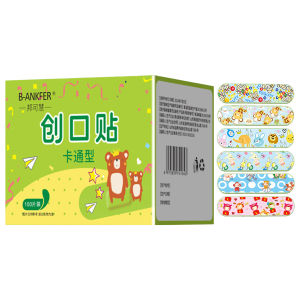 Cute Waterproof Kids Bandages Cartoon Breathable Round Mini Vaccine Wound Plasters for Baby Injection Care 100pcs/20pcs