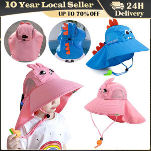 Wide Brim Children Sun Hat Kids Bucket Cap Summer Beach Girls Travel Outdoor Fashion Cute Dinosaur Boy Casual Sun Hats