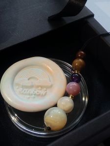 MHU-0039 樱花玛瑙,紫水晶,木质,天然水晶木质葫芦挂件,Natural Crystal & Wooden Gourd Pendant