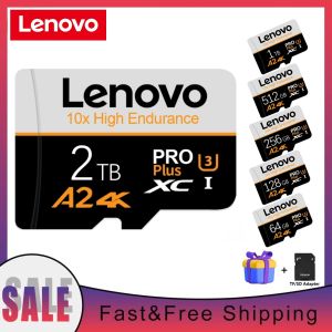 ♥100% sản phẩm gốc + Bộ chuyển đổi gửi miễn phí + Đầu đọc thẻ♥Lenovo 2TB thẻ nhớ 1TB thẻ SD TF cho máy ảnh điện thoại thông minh MP4 trò chơi bay không người lái