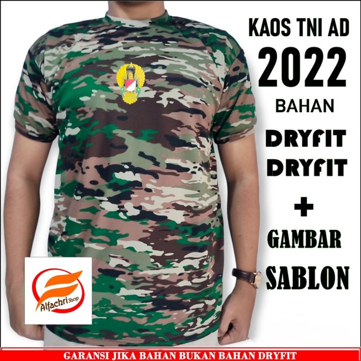 Kaos TNI AD Raider Dryfit Loreng NKRI Terbaru 2022 kaos dryfit tni logo baju loreng terbaru polos dan logo sablon bolak balik