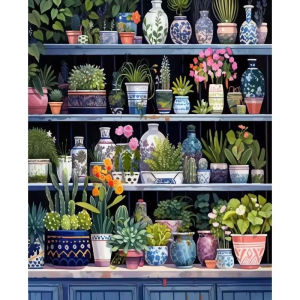 Jigsaw Puzzle 500 1000 1200 2000pcs Beautiful Green Plants And Flowers In Garden For Adults Stress Relief Relaxing Activity
