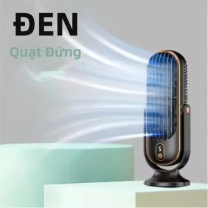 Quạt Điều Hòa Không Khí Di Động Hai Động Cơ 5 Tốc Độ USB Để Bàn Xoay 360 Độ ° Quạt Làm Mát Không Khí Xung Quanh Với Chức Năng Gió Ngủ