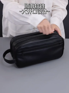 FAMENR [48-Hour Ship] Travel Bag Toiletry Bag Men makeup bag zipper man women waterproof cosmetic case