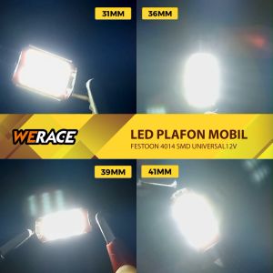 LED Lampu Plafon Kabin Festoon Mobil 4014 SMD Universal 12V