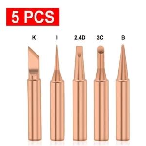 5 Chiếc 900M-T Đầu Hàn Bằng Đồng Nguyên Chất Không Chì Dành Cho Thiết Bị Hàn - Gói Một Chiếc
