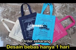 1 Lusin isi 12 pcs tas spunbond 25x35x8 goodie bag kantong event tahlil ulang tahun ultah anak