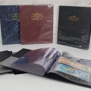 [SG Stock] B5 Refillable Coin Collection Album | Refillable Coin and Notes Collection Album | Coin Album | Notes Album