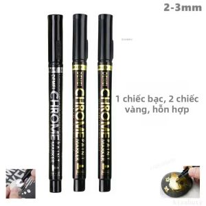 Bút Đánh Dấu Sơn Mạ Crôm 2mm Màu Bạc Phản Quang Dùng Cho Sửa Chữa Ô Tô Mô Hình Kim Loại Gỗ Nhựa Đá Đồ Thủ Công DIY 1-5 Cái/đơn Hàng