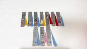 Bandai | Elsa Mulan Bạch Tuyết Kim Loại Dấu Trang Bằng Thép Không Gỉ Thiết Kế Hình Học Dành Cho Những Người Yêu Sách Người Hâm Mộ Công Chúa Món Quà Lý Tưởng Cho Giáng Sinh Sinh Nhật