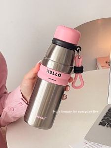 Stylish Portable Stainless Steel 316 Water Bottle Womens New 2024 Straight Drinking Insulated Cup Student Companion Cup