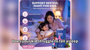 Sleepberry Kids Liquid Melatonin Drops 3mg Melatonin Support Kids Night Sleep Sugar & Alcohol Free 60ml / 60 Servings