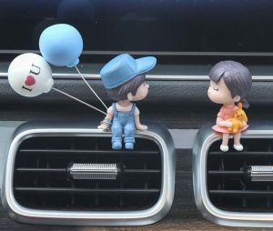 Đồ Trang Trí Hình Cặp Đôi Hoạt Hình Dễ Thương Cho Xe Hơi Để Bàn Siêu Xinh