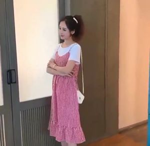 ชุดคลุมท้อง ชุดฤดูร้อน ใหม่ แฟชั่นเกาหลี หลวม ลำลอง แขนสั้น ยาว กระโปรงฤดูร้อน