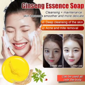 Ginseng Acne Removal Soap Anti-Mite Essence Soap with Sophora Flavescens Oil Control Face and Body Care Natural Ginseng Soap